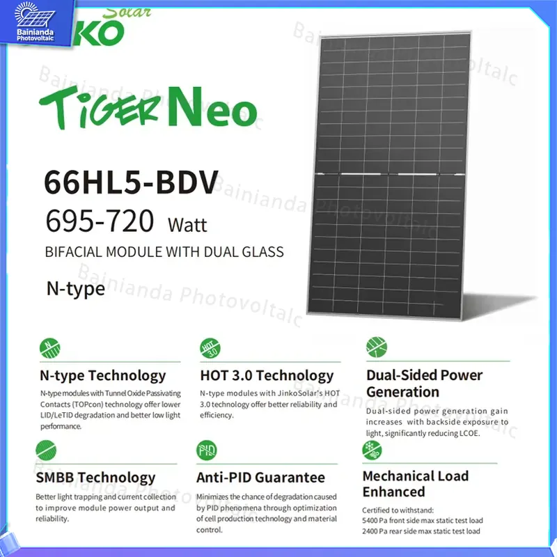 Jinko Solar Panel Tiger Neo - Painel Solar de Alta Eficiência Jinko