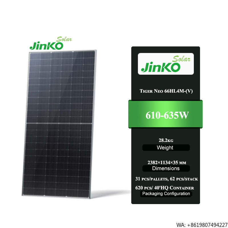 Jinko Solar Panel Tiger Neo - Painel Solar Monofacial de Alta Qualidade