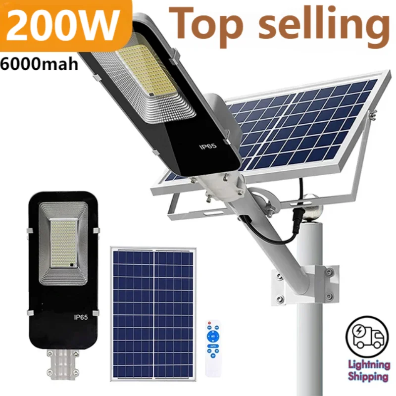 Solar Street Light Led - 200w poderosa luz solar ao ar