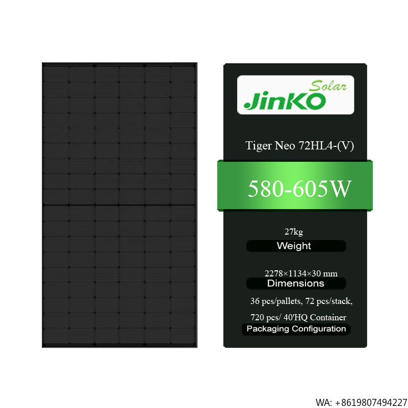 Jinko Solar Panel Tiger Neo - Painel Solar Jinko Tiger Neo 72HL4-(V)