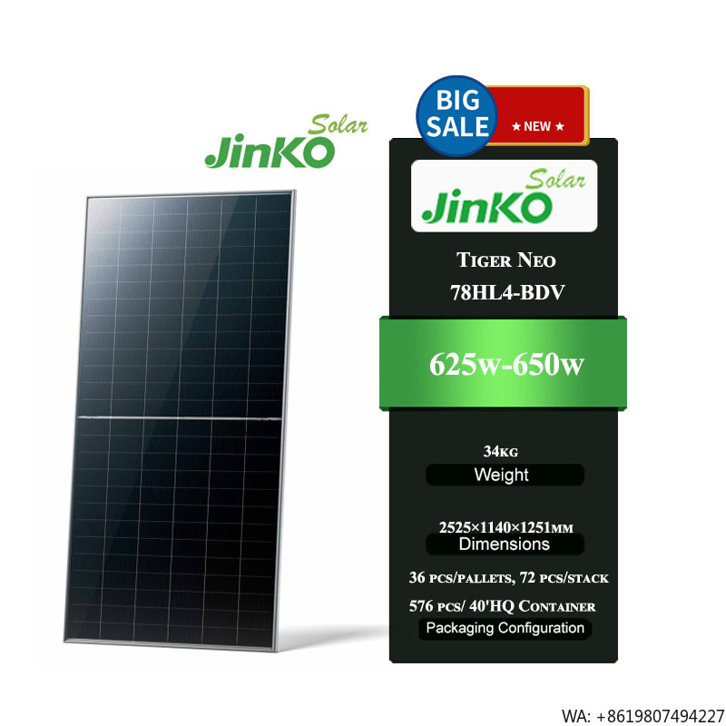 Jinko Solar Panel Tiger Neo - Painel Solar Bifacial Jinko Tiger Neo